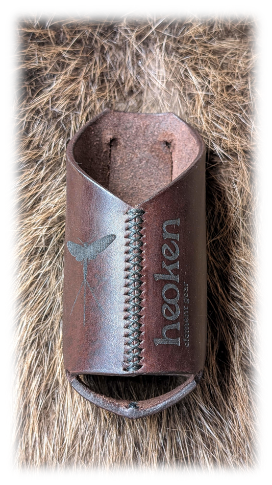 Leder-Flaschenhalter / braun