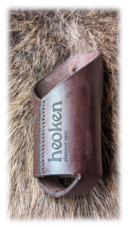 Leder-Flaschenhalter / braun